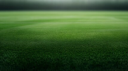 Blurred American Football Field with Green Turf Backdrop for Sports Graphics and Event Posters
