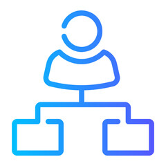hierarchy Line Gradient Icon