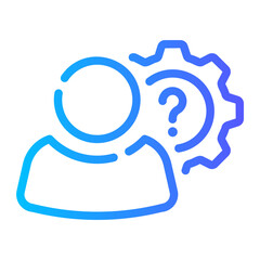 problem Line Gradient Icon