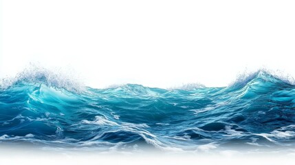 Ocean Waves Illustration Background