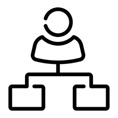 Fototapeta premium hierarchy Line Icon