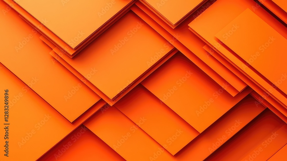 Poster bold monochromatic orange background with a subtle vignette effect, offering an eye-catching composi