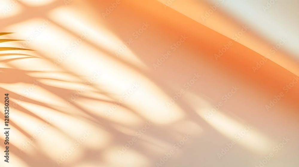 Poster elegant minimalist backdrop with soft defocus effect and warm neutral tones for showcasing products