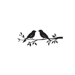 vector illustration of a silhouette of a bird