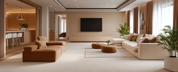 Modern Elegant Living Room Interior Design