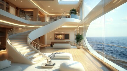 Luxury Modern Interior Design with Ocean View