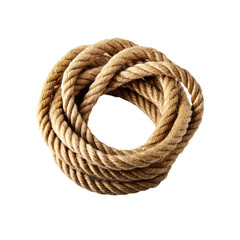 Obraz premium Top view of realistic rope on transparent background