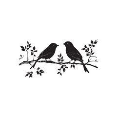 vector illustration of a silhouette of a bird