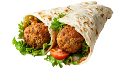 Calm Falafel Snack on transparent background PNG.