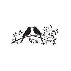 vector illustration of a silhouette of a bird