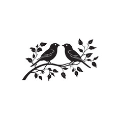 vector illustration of a silhouette of a bird