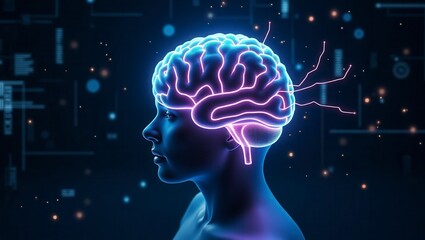 Obraz premium Artificial Intelligence and Future Technologies