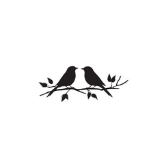 vector illustration of a silhouette of a bird