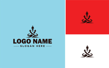 Leadership Coaching icon Executive coaching Management mentoring Leadership development flat logo sign symbol editable vector