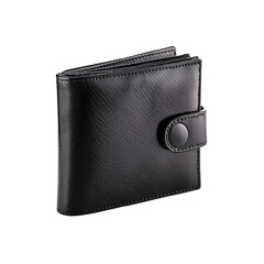 Naklejka premium Black Wallet on transparent background