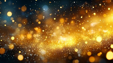 Golden Glitter Background for Festive Occasion