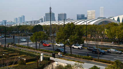 Obraz premium cars go on the road