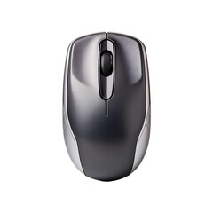 Top view of smart device realistic mouse on transparent background