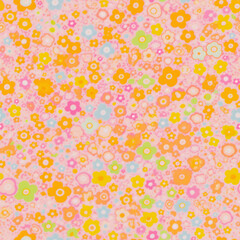 Fototapeta premium Pastel Floral Pattern Retro Vintage Design