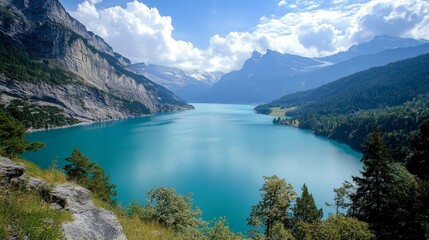 Stunning Alpine Lake Scenery