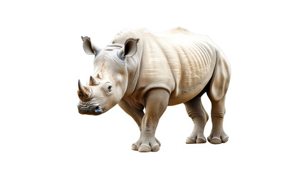 Fototapeta premium Rhinoceros walking in a natural habitat setting