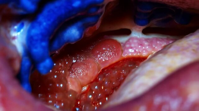 Digestive visualization of the digestive organs,