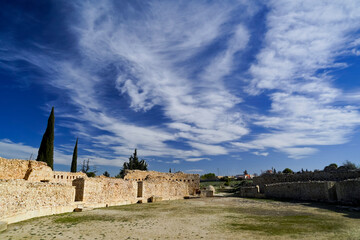 L'area archeologica di Mactaris,con i resti dell'antica città Romana,Makthar , Tunisia