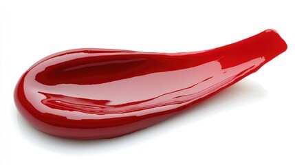 Smooth glossy lip oil spread evenly on a white background, creating a subtle shine effect. No text, no people.