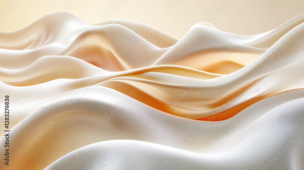 Poster smooth orange gradient background with elegant fade-to-white edges, creating a stylish copy space. n