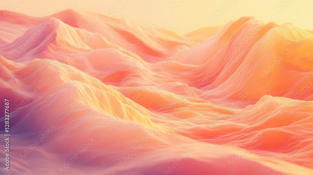 Poster soft orange glow background with gradient transparency, offering a fresh and clean visual. no text, 