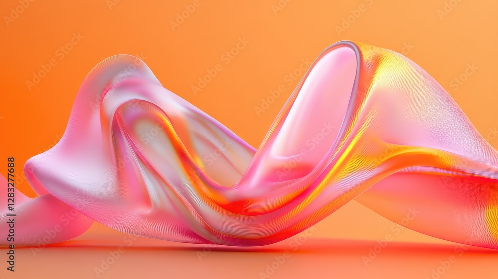 Poster soft orange glow background with gradient transparency, offering a fresh and clean visual. no text, 