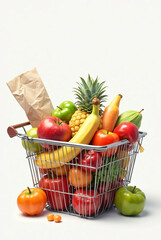 Fresh Haul: A Basket of Vibrant Produce"