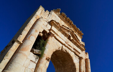 L'area archeologica di Mactaris,con i resti dell'antica città Romana,Makthar , Tunisia