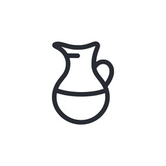 jug water container kitchen appliance logo vector illustration template design