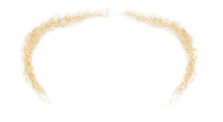 Flame border for graphic design, cut out