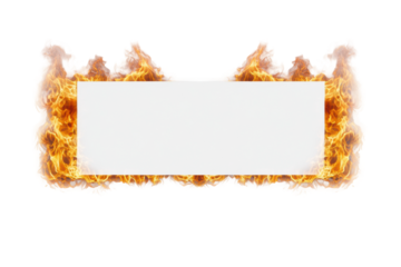 Flame border adds intensity to cutout design, cut out