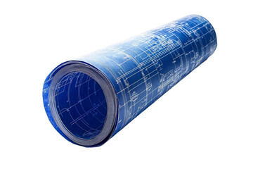 Rolled up blueprints ready for site