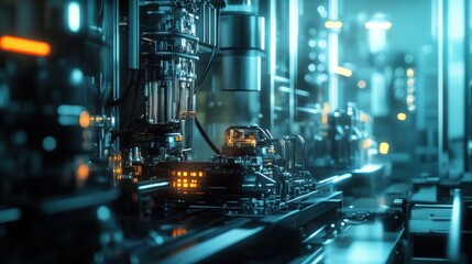 Futuristic Industrial Machinery: A Glimpse into Advanced Manufacturing