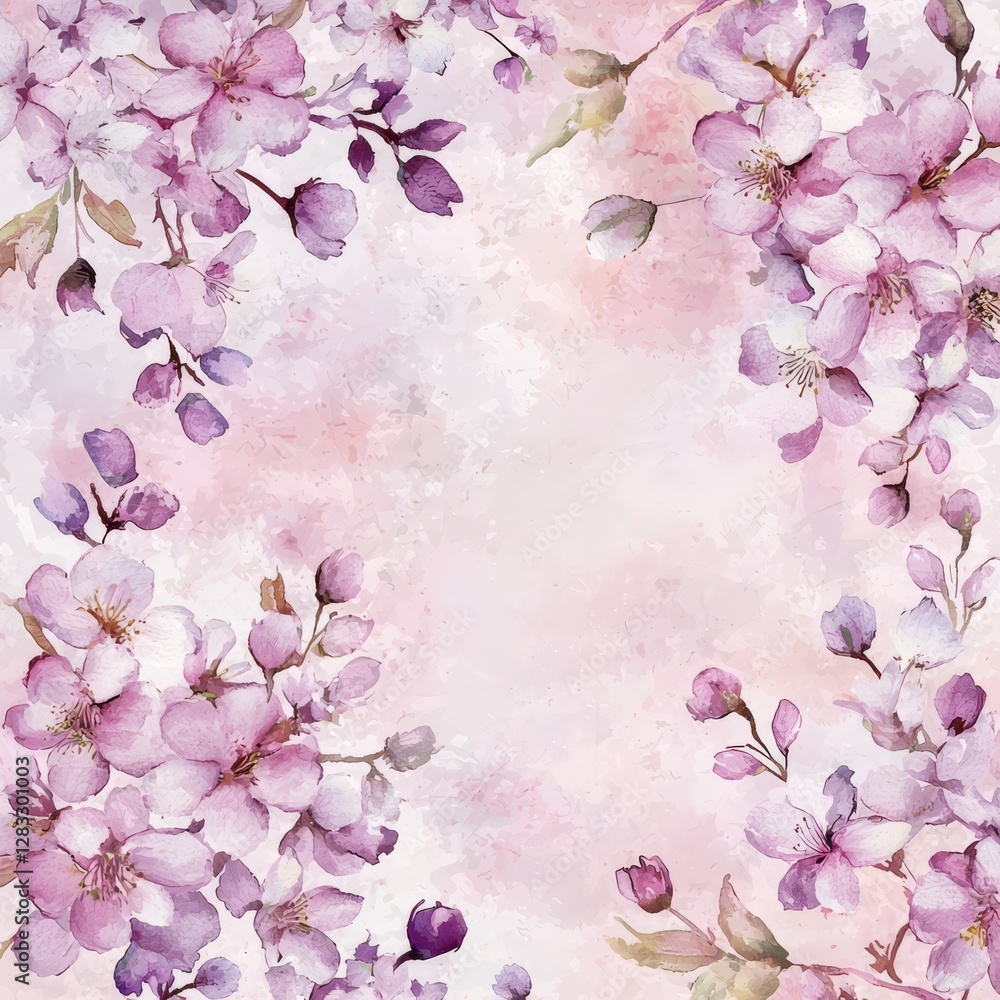 Poster blossom bouquet: a delicate array of blooming flowers, artfully arranged, their petals displaying a 