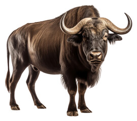 PNG African buffalo livestock wildlife cattle.