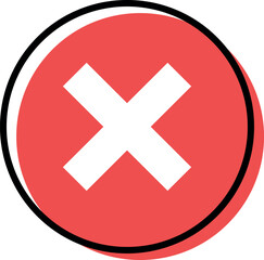 Check mark icon button set. Check box icon with right and wrong buttons and yes or no checkmark icons in green tick box and red cross. Line flat style. Vector illustration. Vector icons