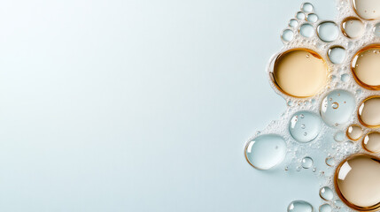 Vibrant bubbles and droplets create stunning abstract composition