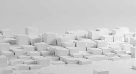 white cube boxes blocks background with copy space white cube boxes blocks background with copy space ,illustration, concept, perspective, technology, building, construction, structure, group,