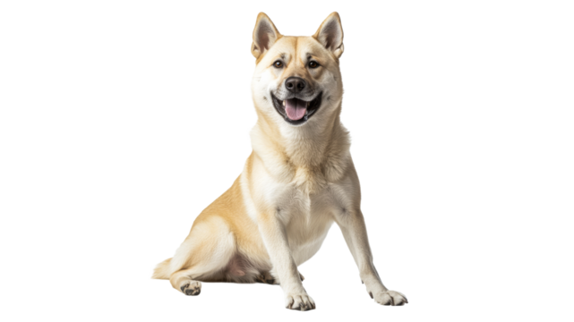 Happy dog posing with a cheerful expression