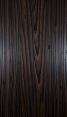 Dark Macassar Ebony Wood Grain with Bold Stripes & High-Gloss Lacquer Finish
