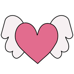 heart with wings