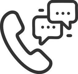 message and video calling icon