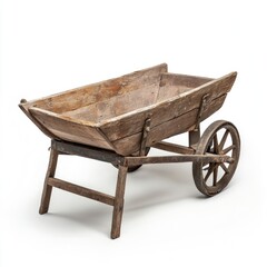 Rusty Wooden Wheelbarrow
