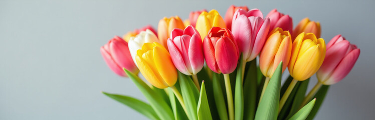 A Vibrant Spring Bouquet Features An Assortment Of Colorful Tulips Adding A Pop Of Color To Any Room Instantly. 00002