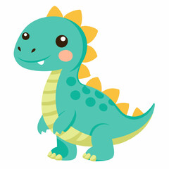 dinosaur cute sticker clipart kawaii